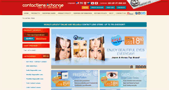 Desktop Screenshot of contactlensxchange.com